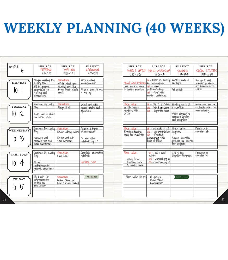 Farmhouse Teacher Planner