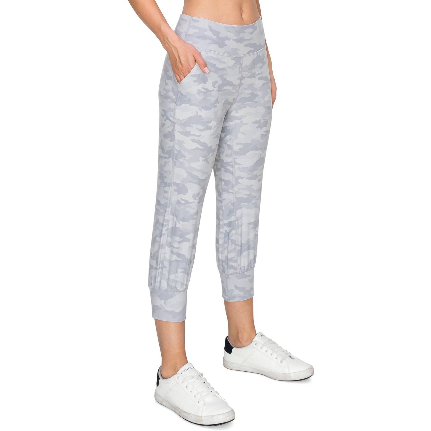 Slim Fit Activewear Capri Joggers with Hidden Back Pocket