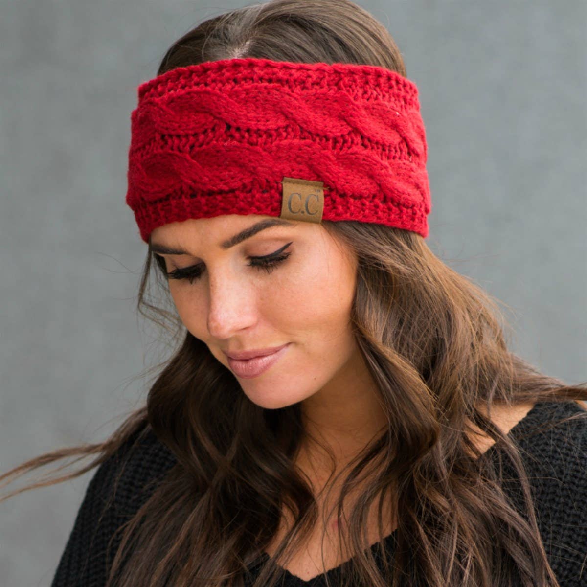 CC Cable Knit Lined Headwrap