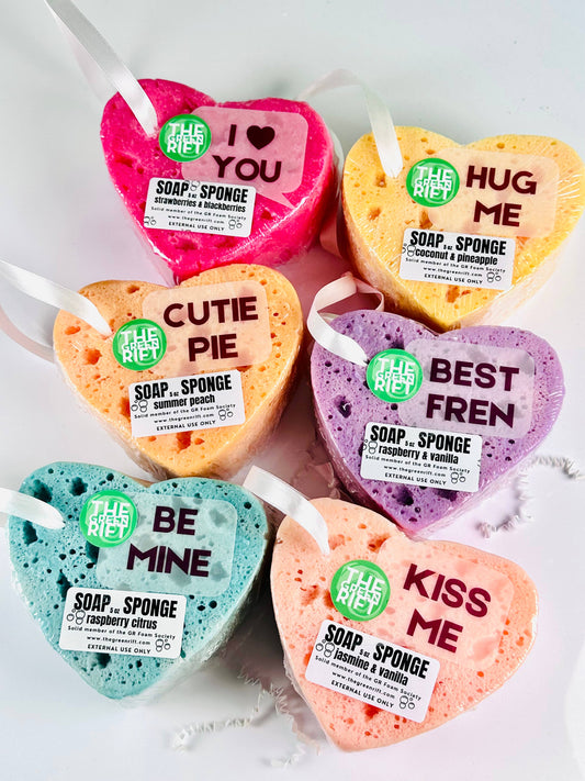 Valentine Bubble Sponge, Seasonal