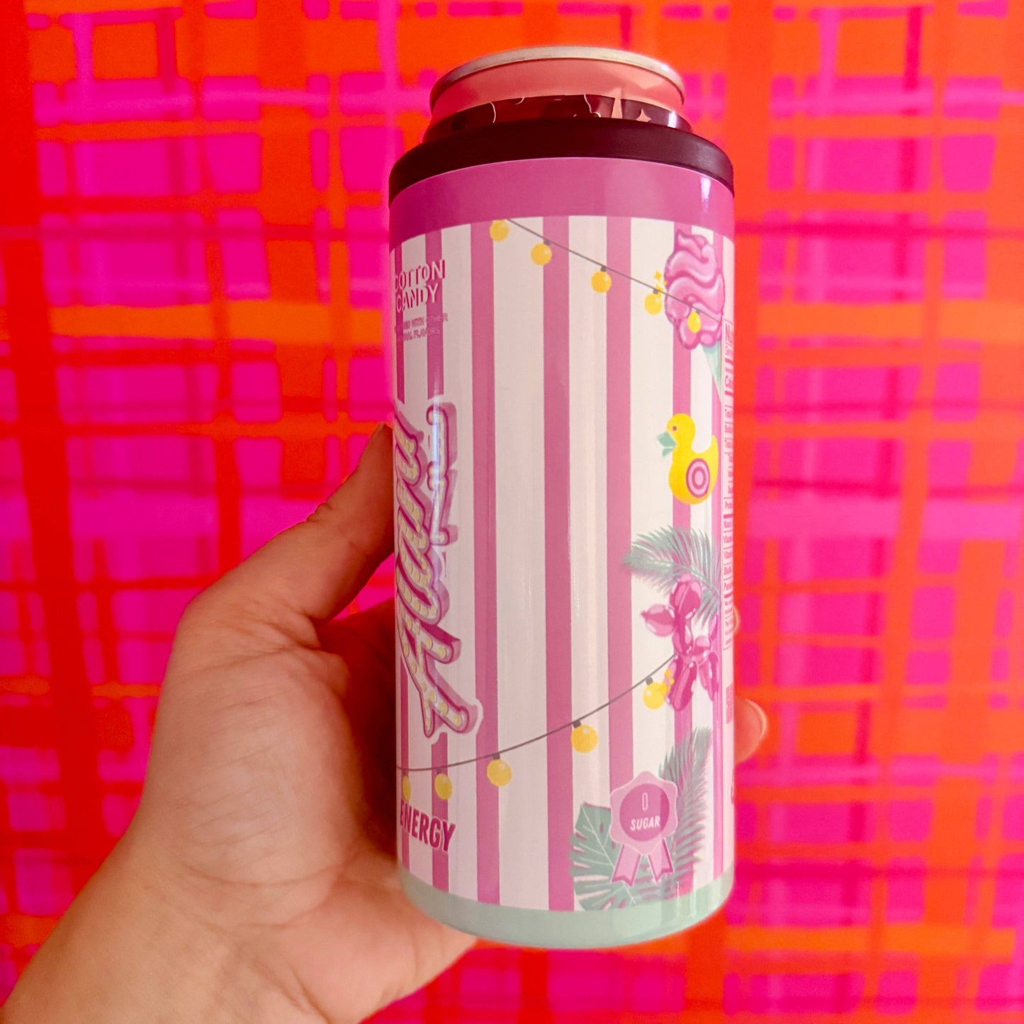 Slim Can Cooler, Cotton Candy Energy Drink