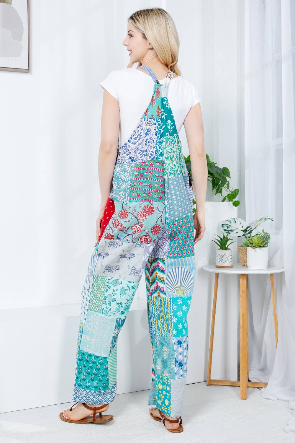 One size Multipatch Cotton Jumpsuit