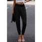 Elastic High Waist Sweatpants Sporty Pocket Pants