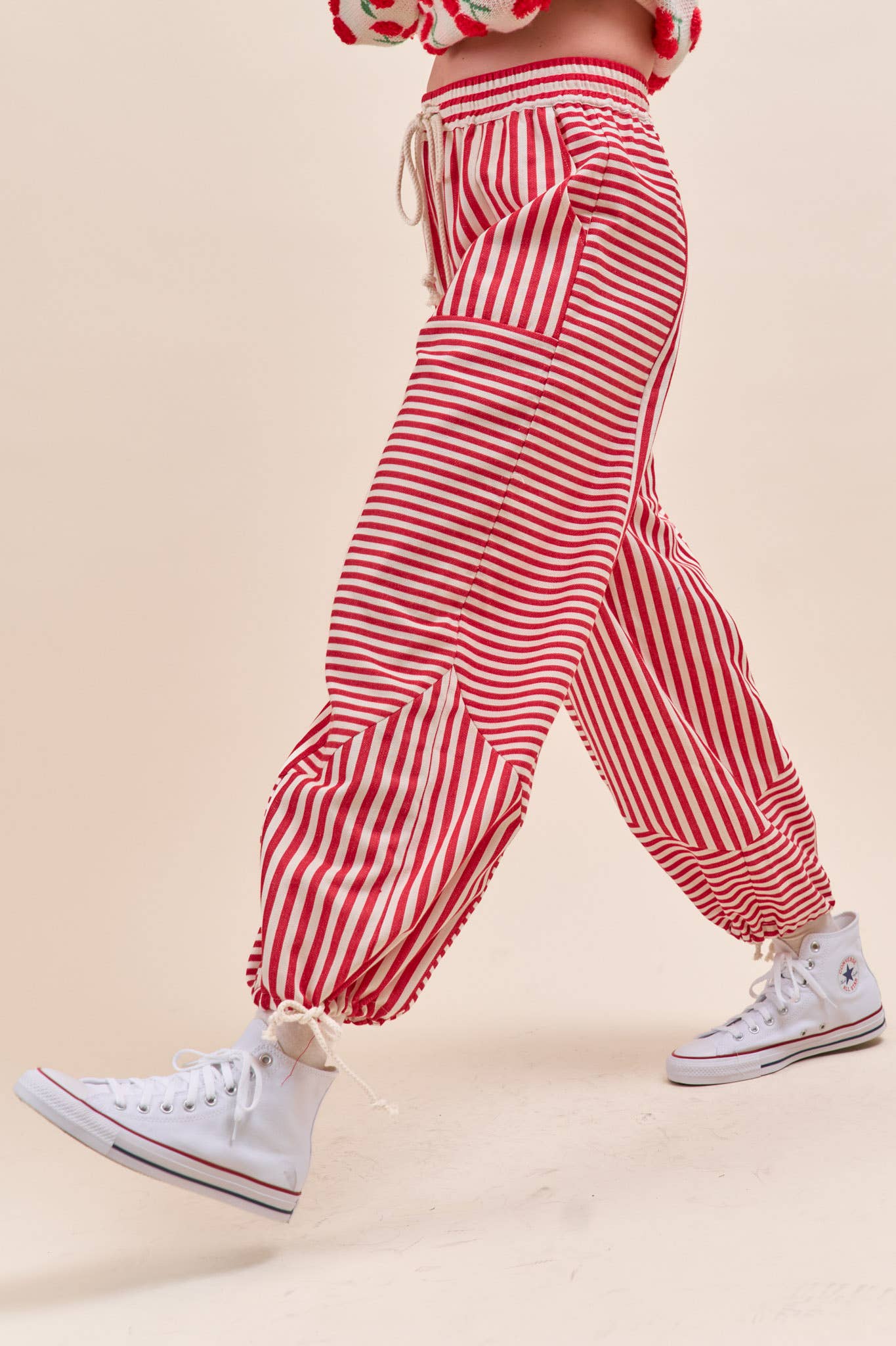 MIXED STRIPES PARACHUTE PANTS