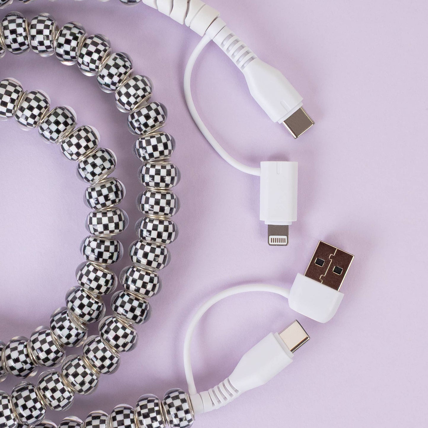 4-in-1 Beaded Charging Cable