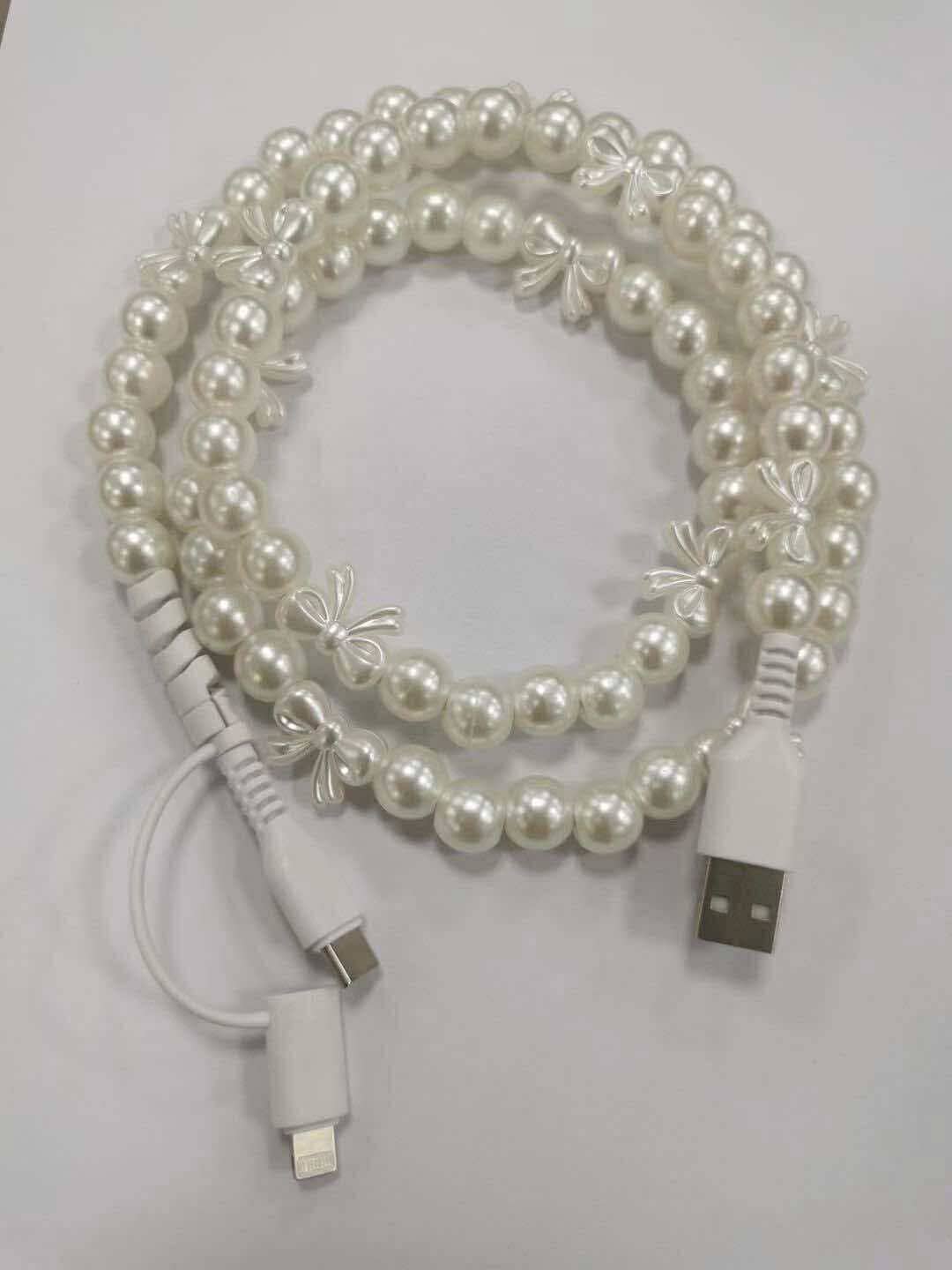 Beaded Phone Charging Cables