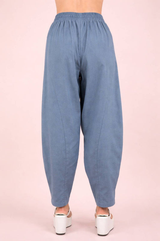 Solid Barrel Comfy Woven Pants