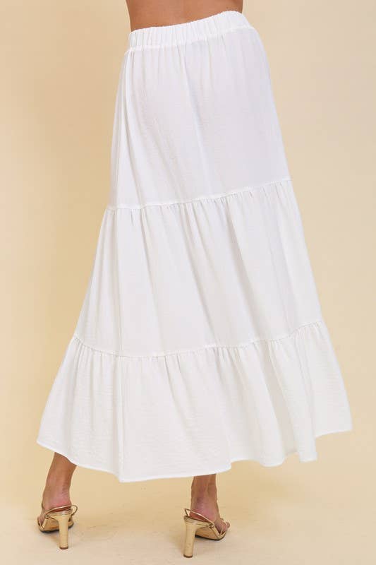 Boho High Waisted Airflow Maxi Skirt