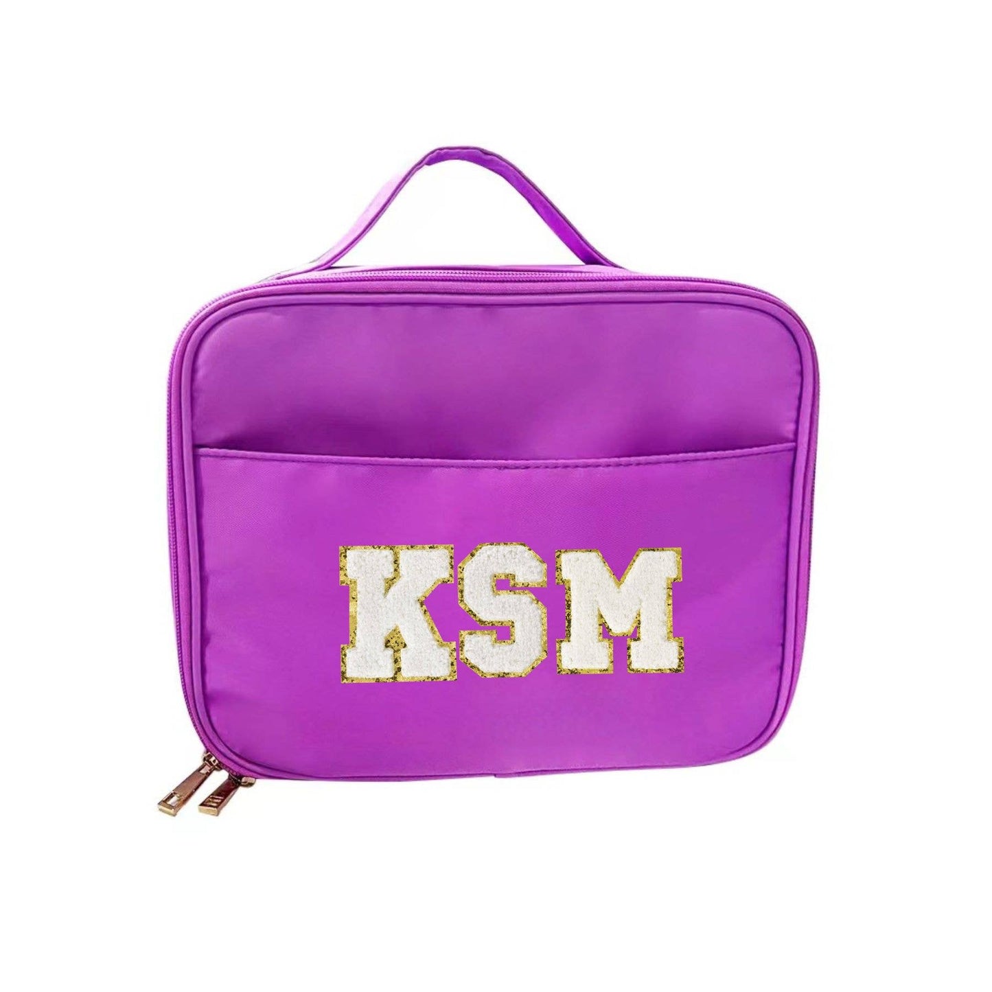 On Sale!! Varsity Collection Nylon Lunch Bag Box Purple
