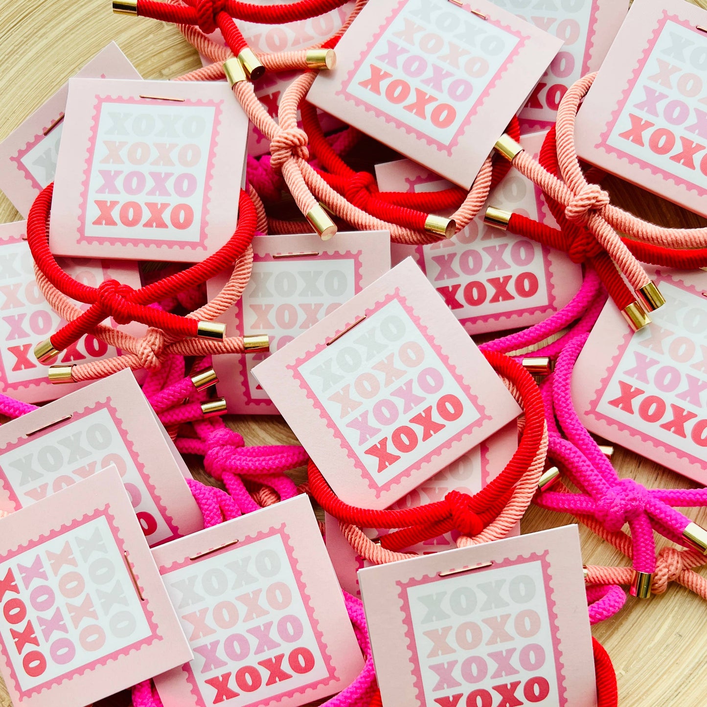 "XOXO" Double Hair Tie - Valentine's Day Thank You Gift