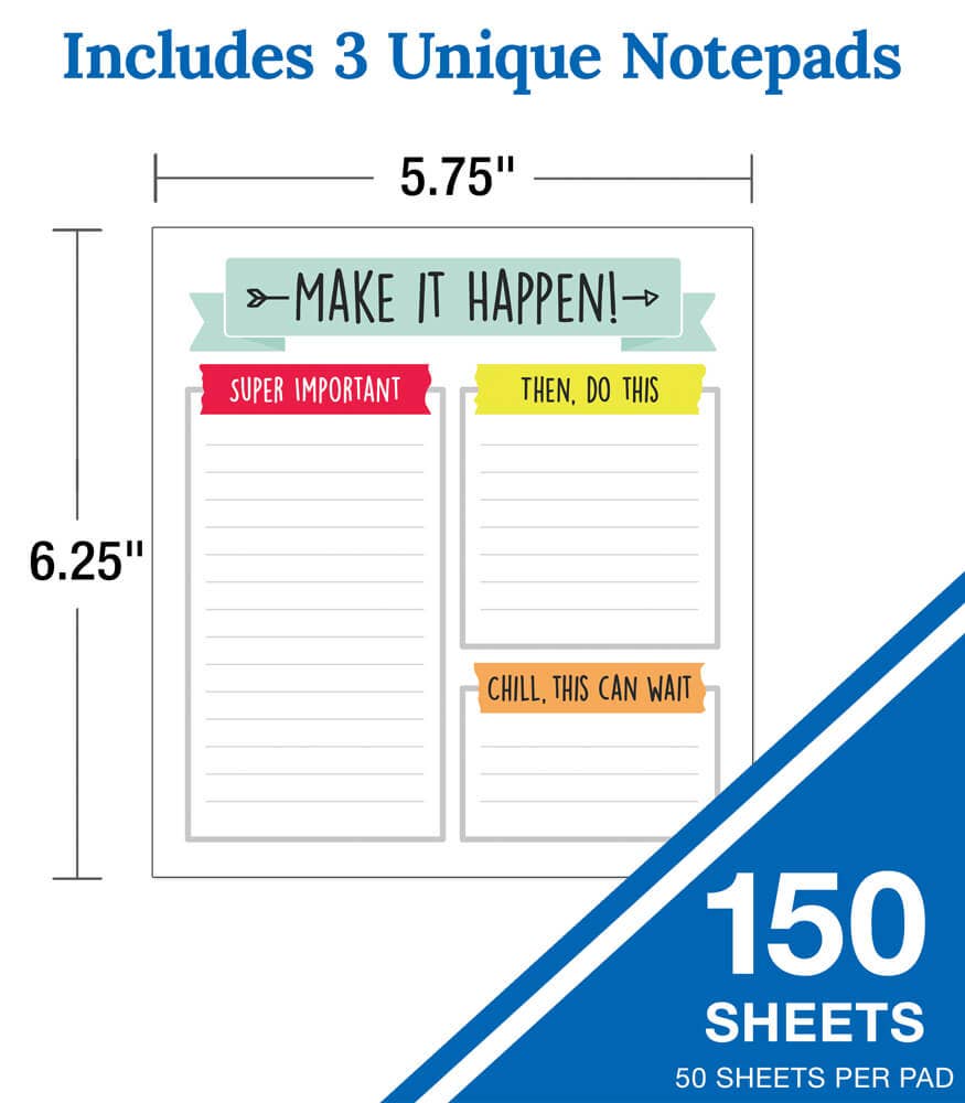 To Do List Variety Notepad Set