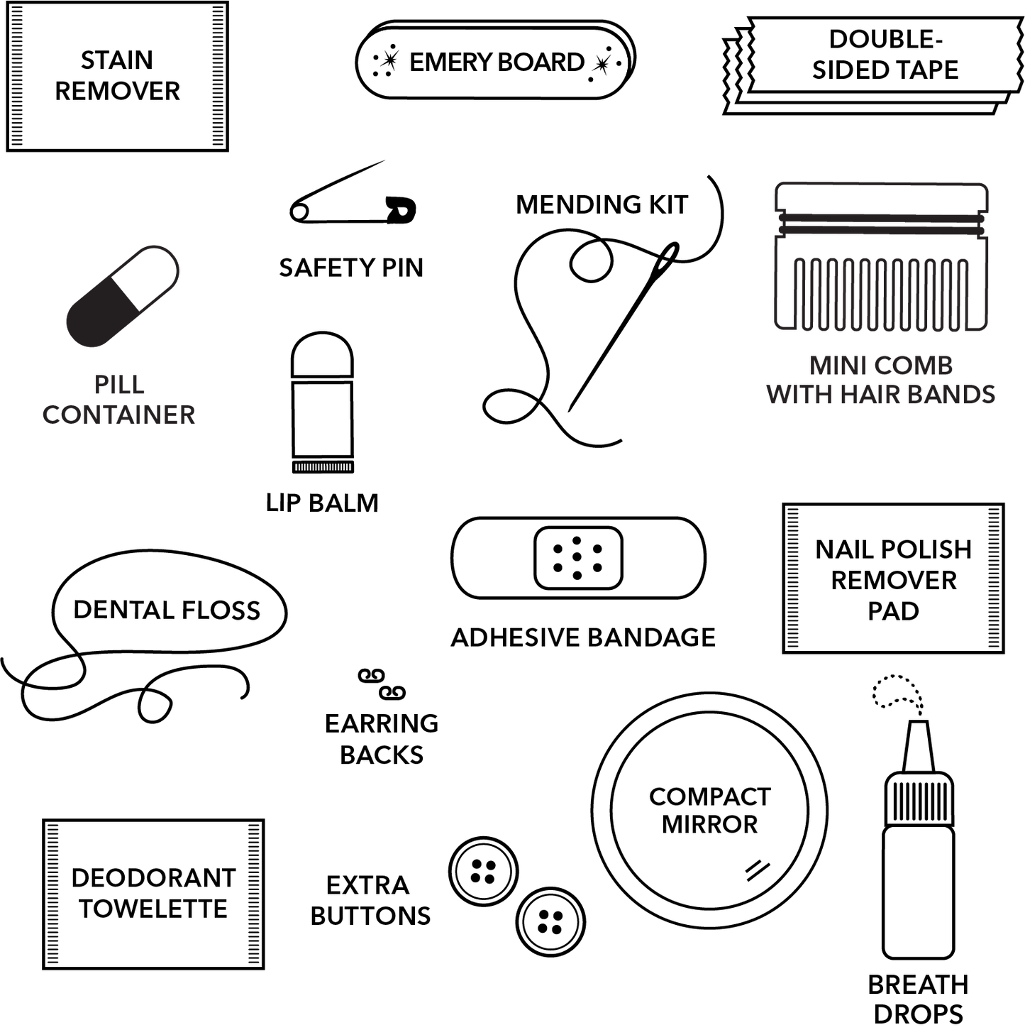 Sweetheart Minimergency Kit