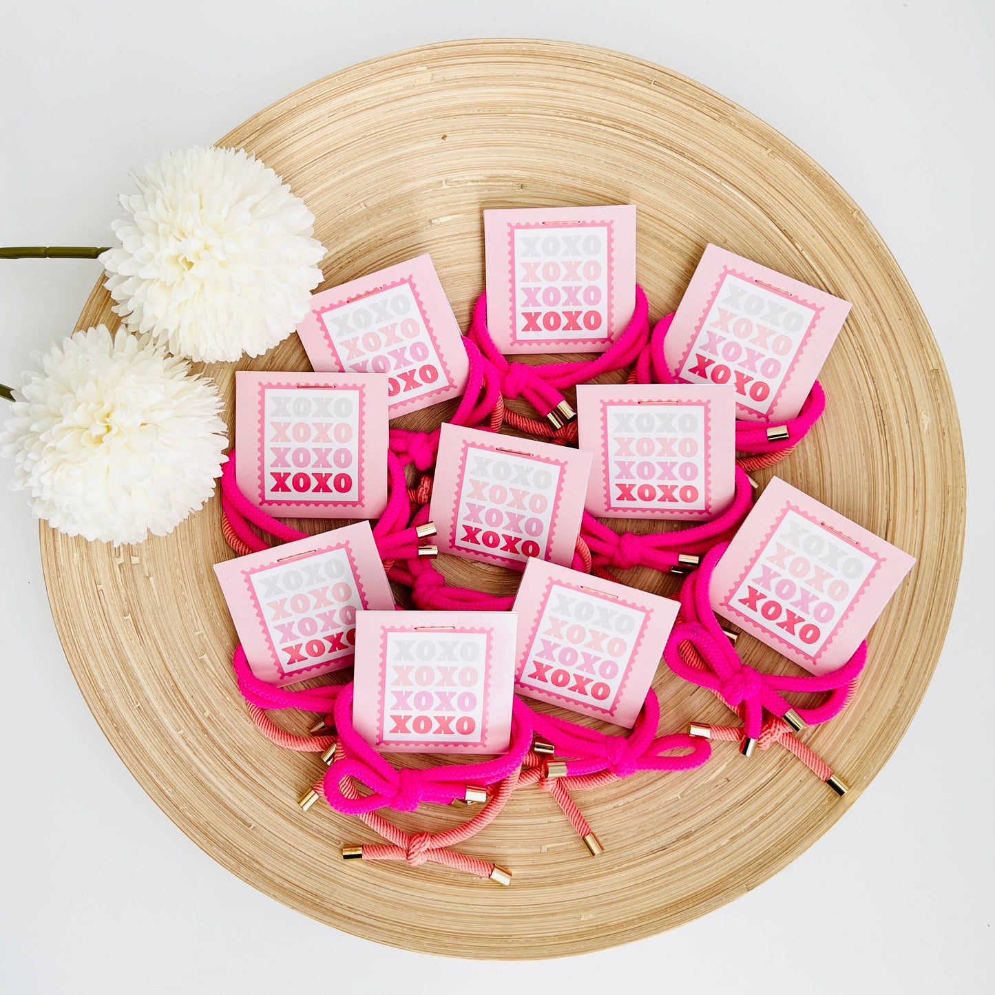 "XOXO" Double Hair Tie - Valentine's Day Thank You Gift