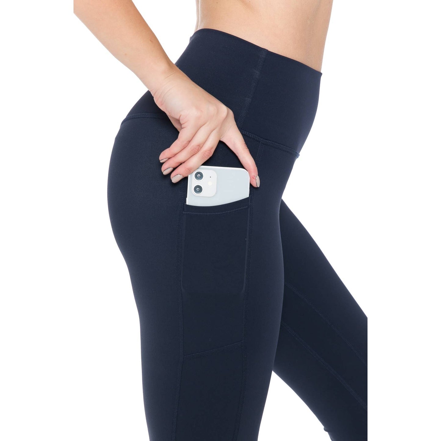 Premium Nylon Activewear Solid Leggings