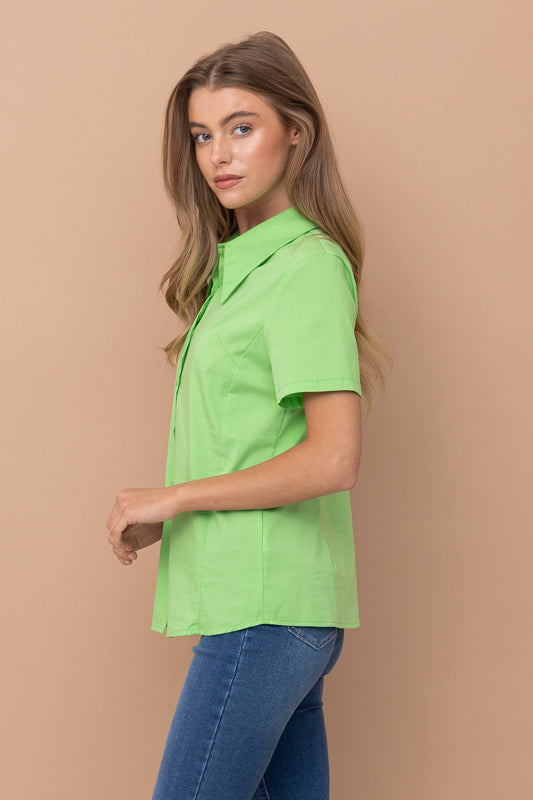 Stretch Poplin Short Sleeve Shirt