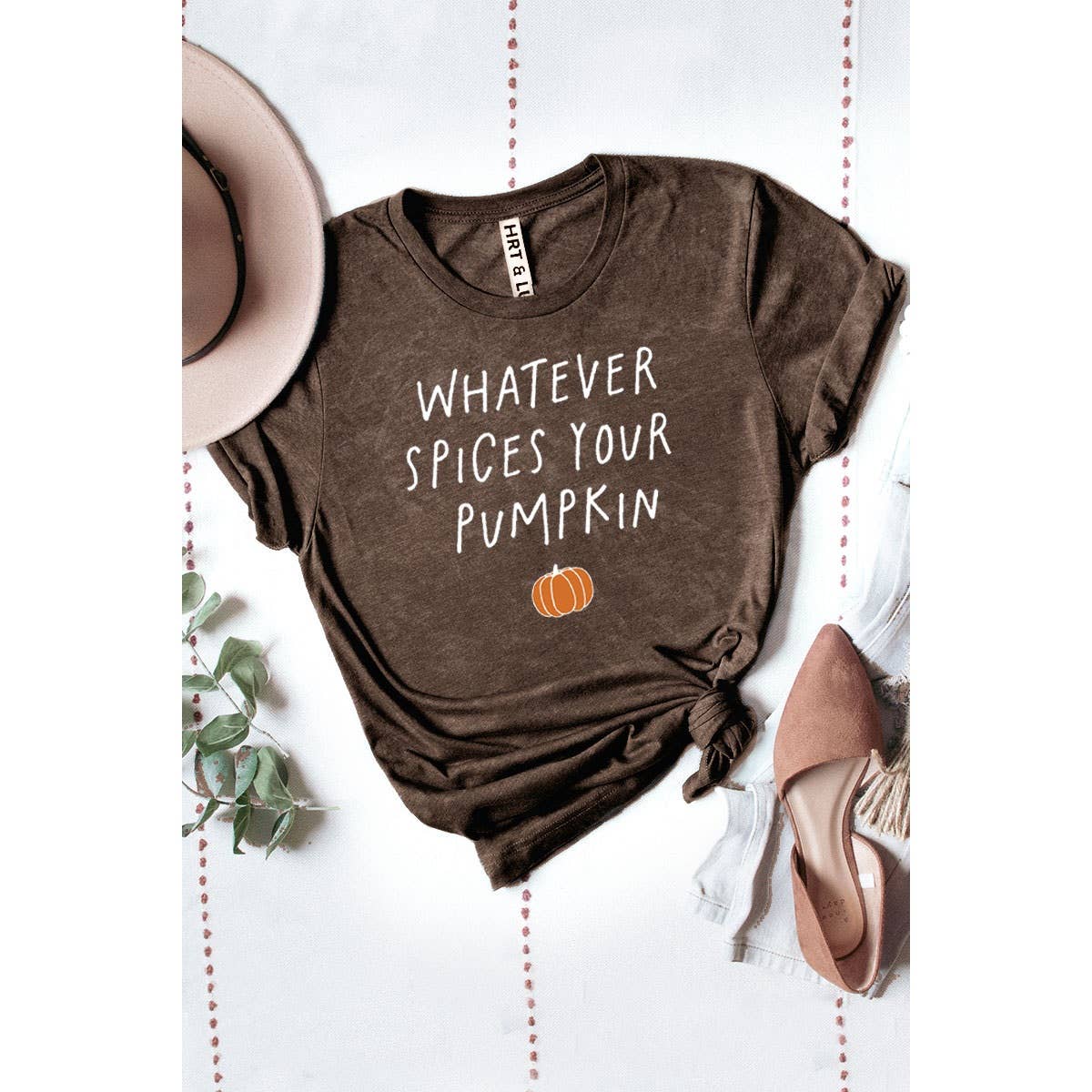 WHATEVR SPICES YOUR PUMPKIN MINERAL GRAPHIC TEE