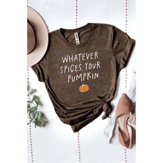 WHATEVR SPICES YOUR PUMPKIN MINERAL GRAPHIC TEE