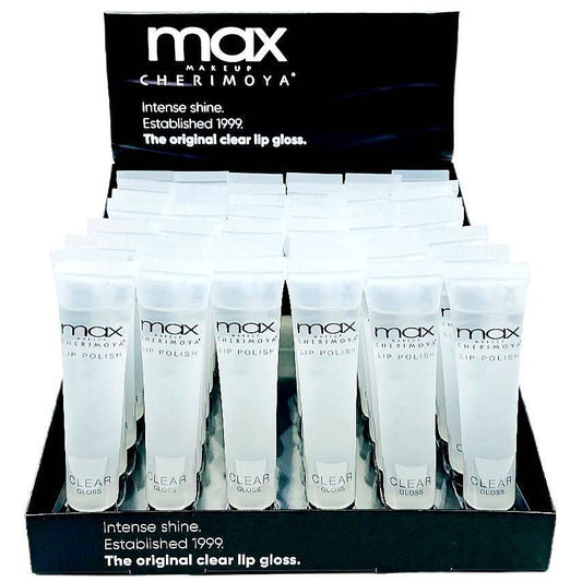 48 pk Original Clear Gloss Lip Polish MAX Makeup Cherimoya