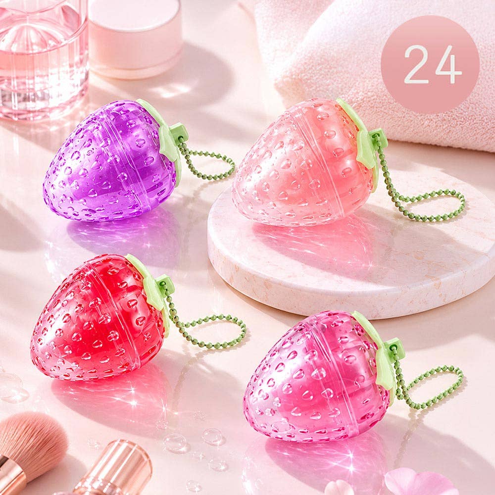 24PCS -  Strawberry Lip Balm