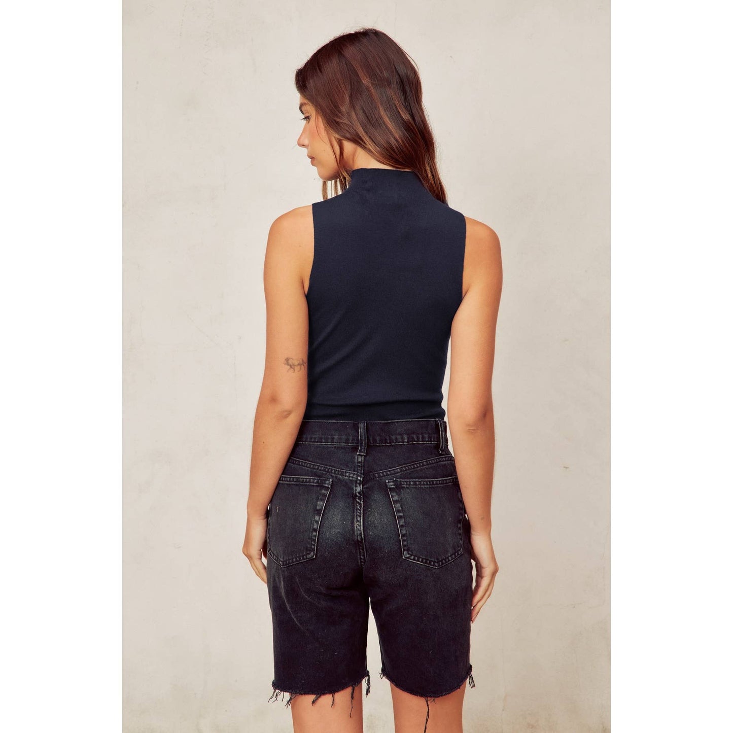Turtleneck Tank Knitted Bodysuit