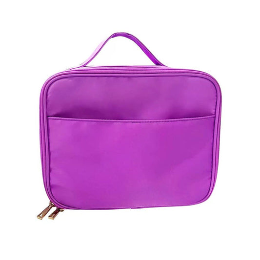 On Sale!! Varsity Collection Nylon Lunch Bag Box Purple