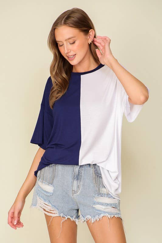 Game Day Multi Color Knit Top