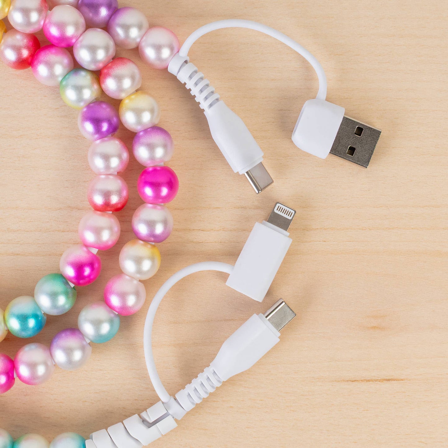 4-in-1 Beaded Charging Cable