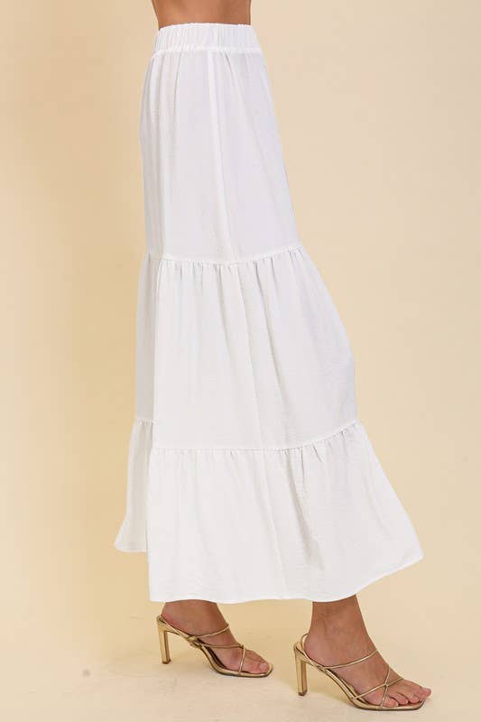 Boho High Waisted Airflow Maxi Skirt