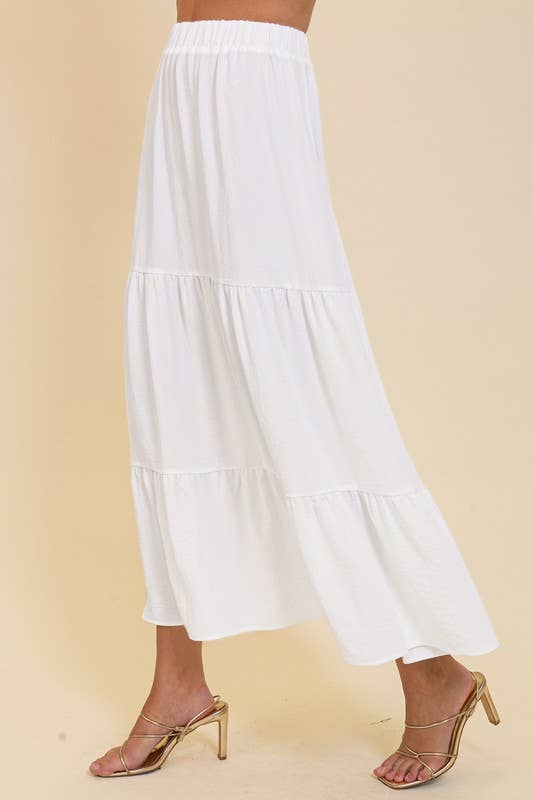 Boho High Waisted Airflow Maxi Skirt