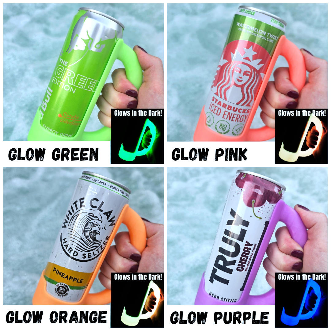 12 oz Slim Can Holder Handle Redbull, Alani Nu, White Claw
