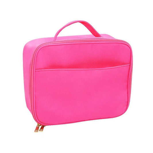 On Sale !! Varsity Collection Nylon Lunch Bag Box Hot Pink