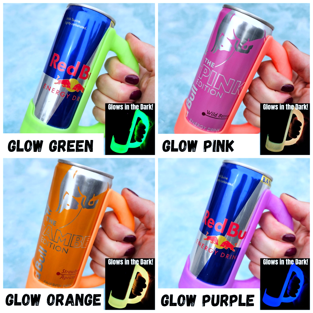 8.4 oz. SMALL Mini Redbull Slim Can Holder Handle