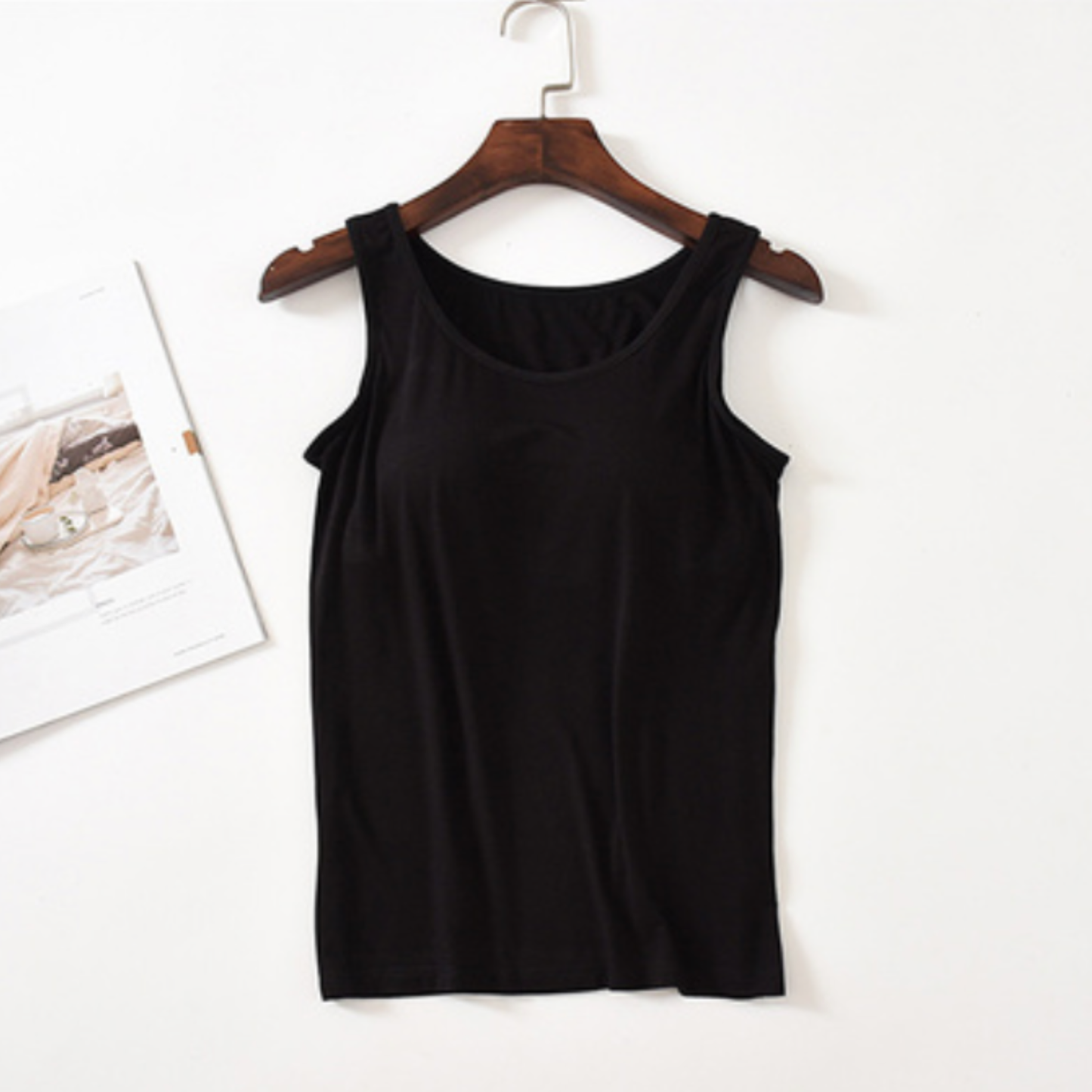 Built-In Bra Tank Tops – Modal Yoga Top for Active Comfort
