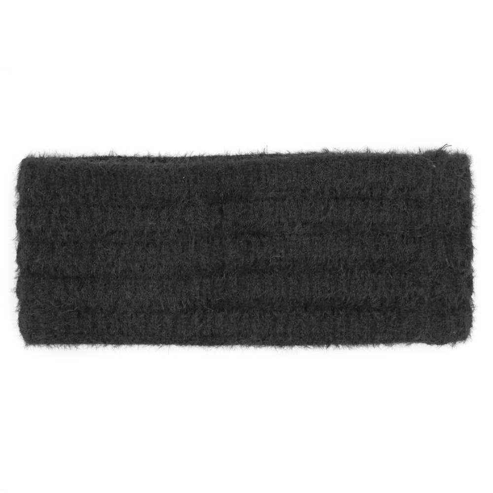 Fuzzy Cable Knit Headband