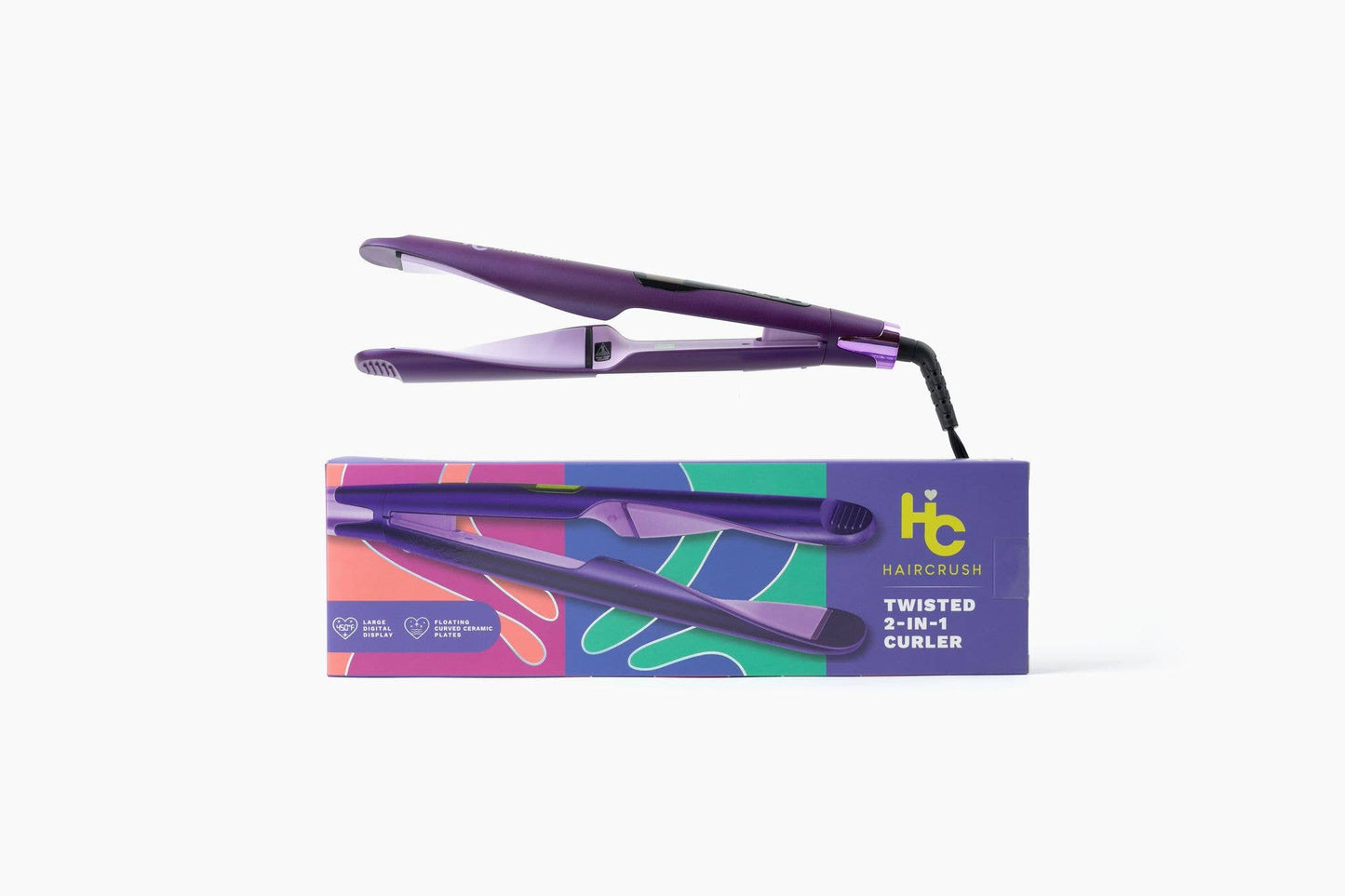 2-in-1 Twist Digital Curler & Straightener | Ceramic Plates