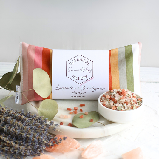 Sinus Relief Pillow Eucalyptus, Lavender + Himalayan Salt