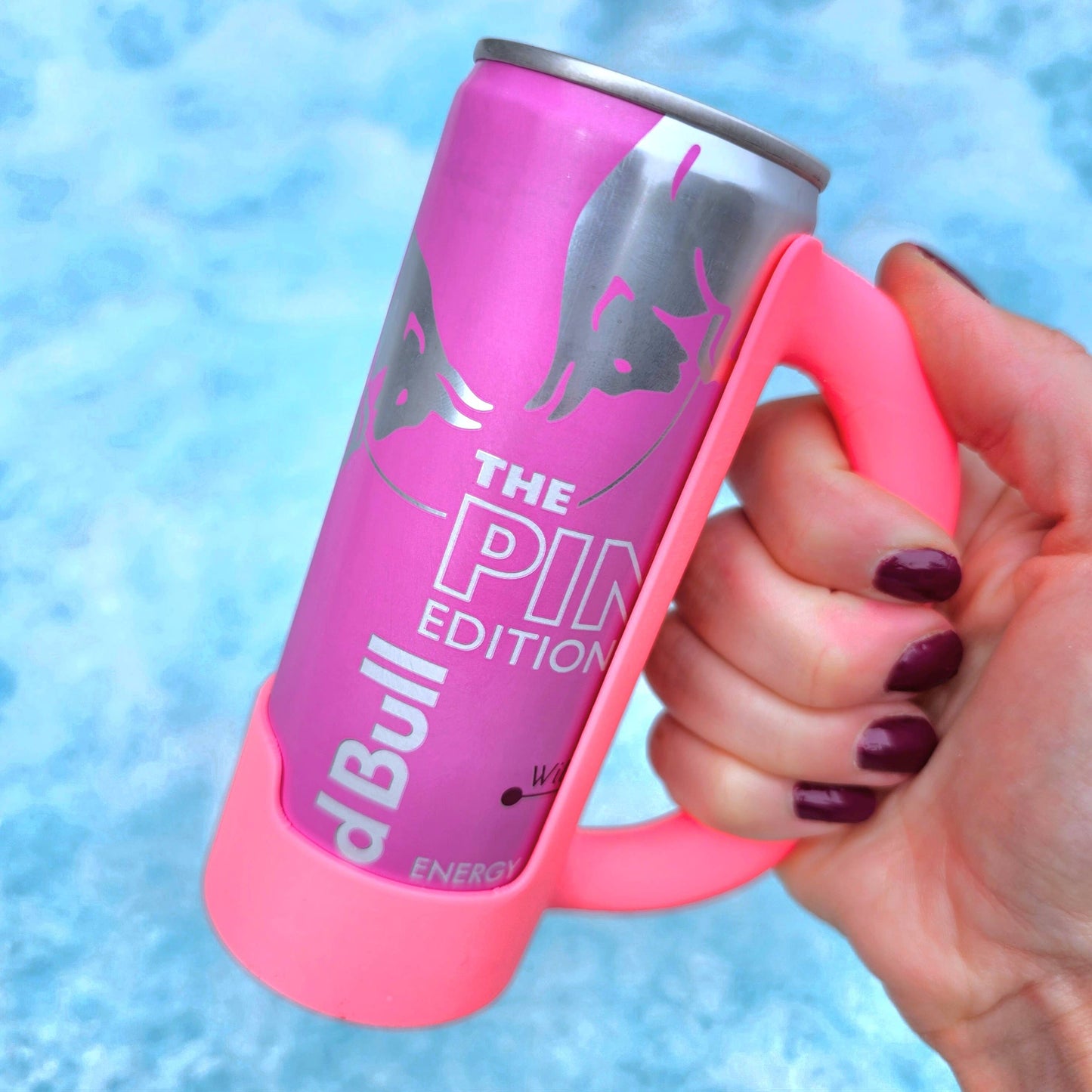 8.4 oz. SMALL Mini Redbull Slim Can Holder Handle