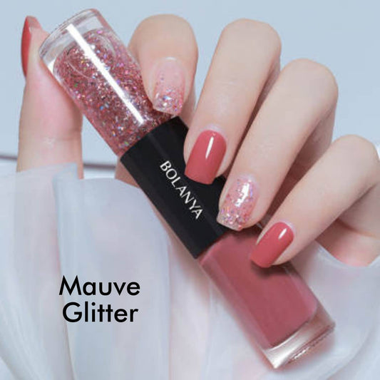 Double Nail Polish - Trendy Colors, Glitter Polish Gift