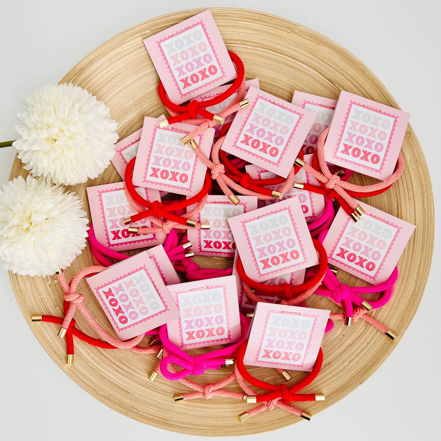 "XOXO" Double Hair Tie - Valentine's Day Thank You Gift