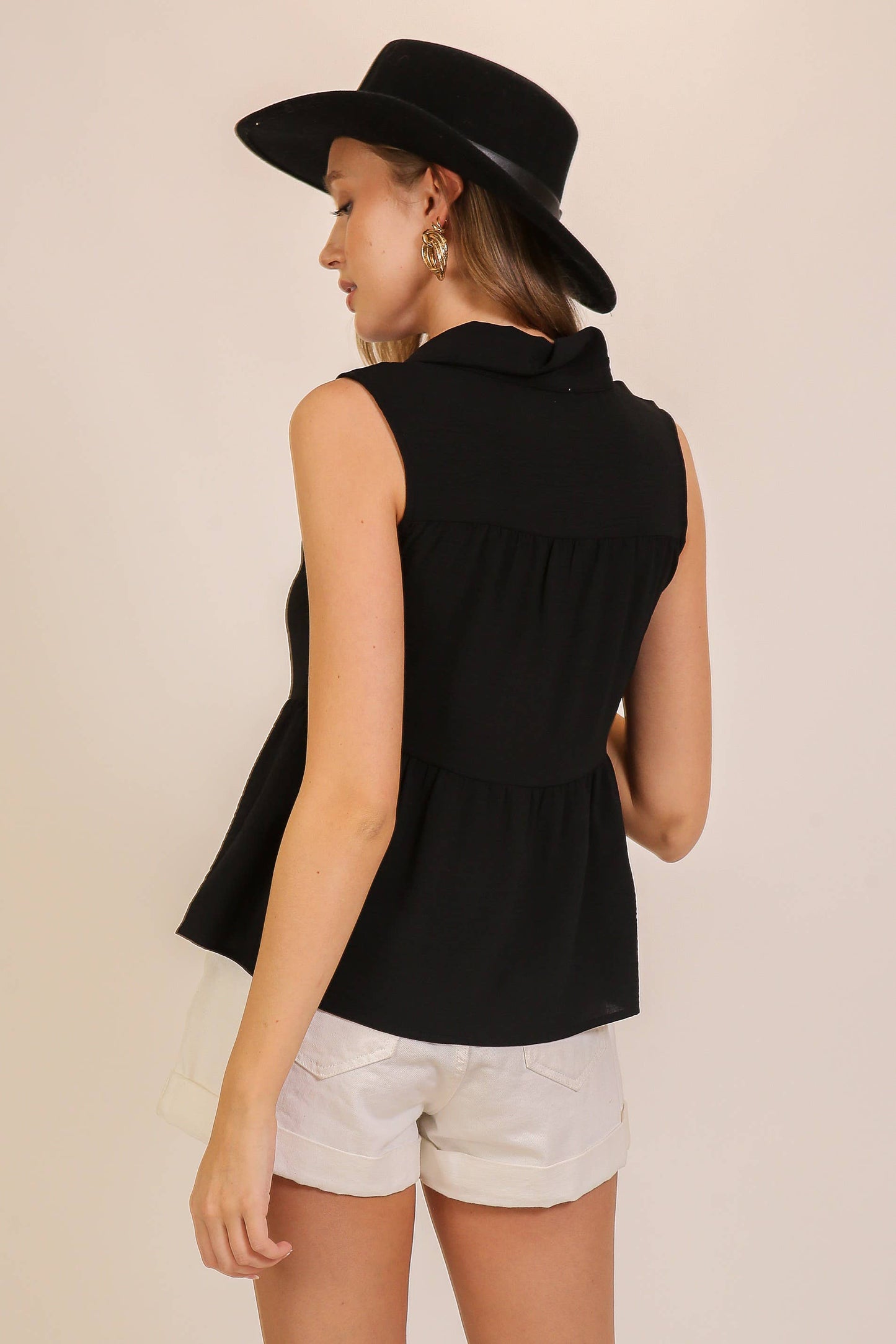 Sleeveless Airflow Peplum Top