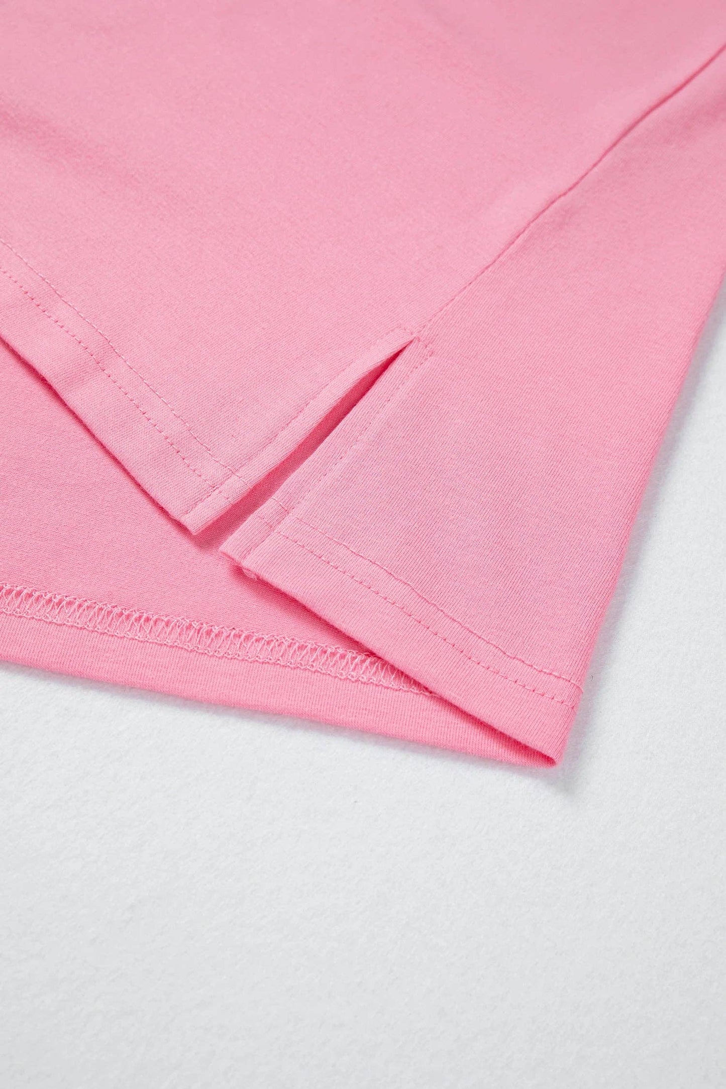 Bonbon Solid V Neck Puff Sleeve Lightweight Blouse Top