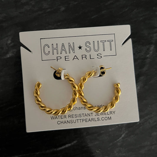 MEDIUM TWIST HOOPS