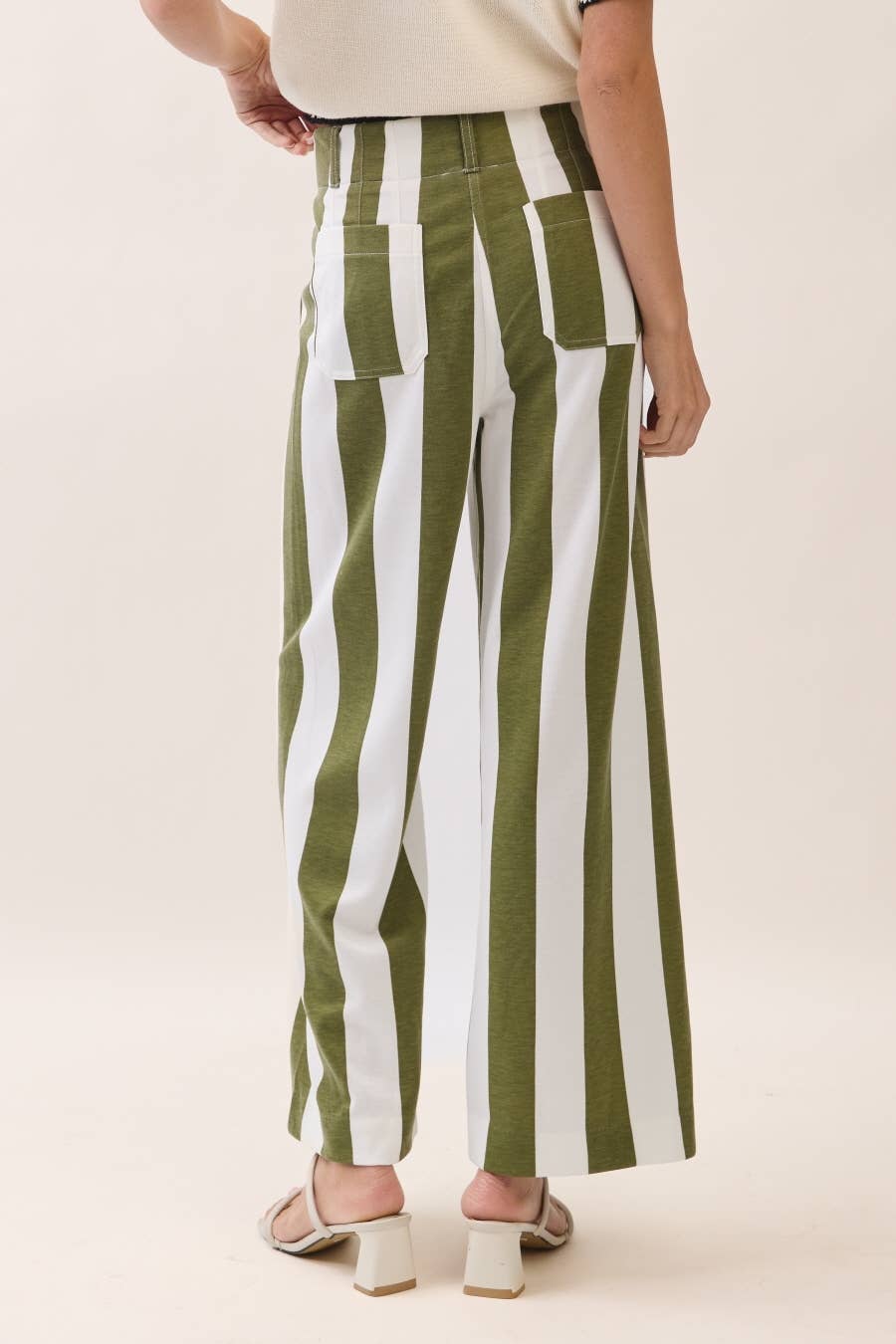 Stripe Wide Leg Pants