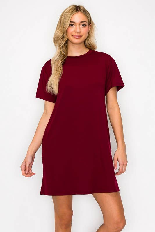 On The Go T- Shirt Dress with Pockets