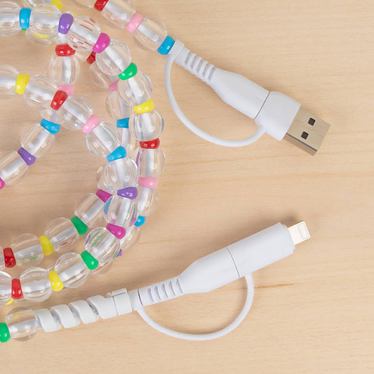 4-in-1 Extra Long Beaded Charging Cable
