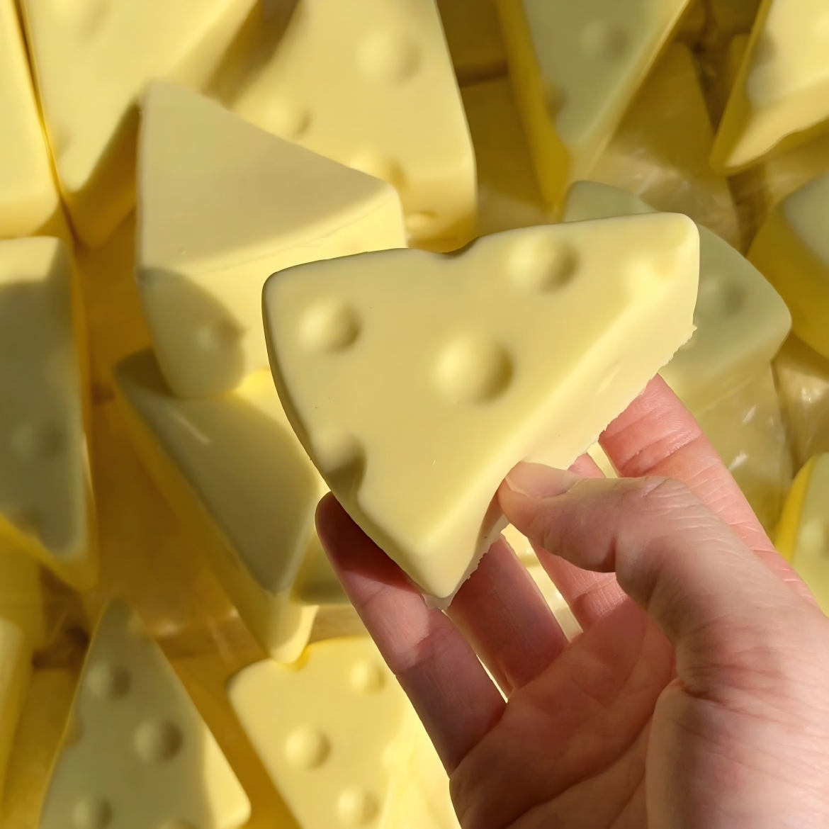 Cheese-Shaped Foam Slow-Rebound Squeeze Toy
