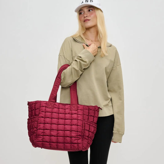 Dreamer - Quilted Puffer Nylon Tote